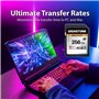 Gigastone A2 V60 Carte Mémoire SDXC 256 Go, 4K Caméra Pro Série, Vitesse 120 Mo/s. Compatible avec Caméra Canon Nikon Sony Panas