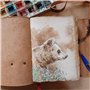 URBAN LEATHER Journal Intime Avec Motif Arbre De Vie, Feuilles De Cœur, Pages Rustiques, Anciennes Et Anciennes, Couverture En C