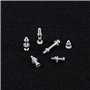 Alnicov 6 pièces platine porte-tête cartouche stylet Kit de montage en métal vis boulon écrou rondelle ensemble Lp tourne-disque