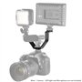 Neewer Support de Montage Universel Triple 3 en Alliage d'Aluminium 5,1pouces/13cm en V pour Appareil Photo DSLR ou Accessoire d