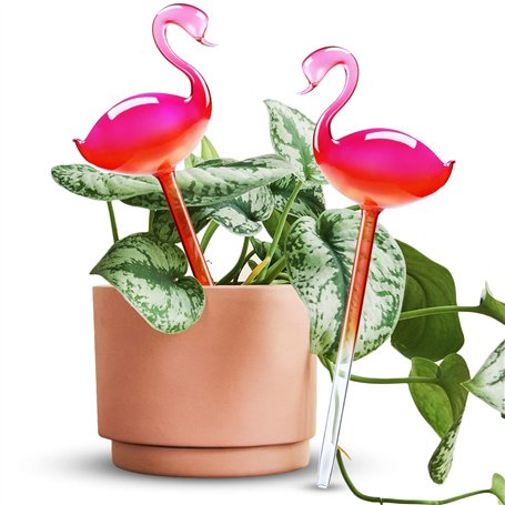 NiHome Flamingo Lot de 2 bulbes d'arrosage Automatique 25