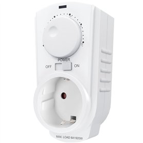 Econohome Prise Thermostat Réglable - Thermostat à Brancher Chauffage & Clim