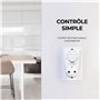 Econohome Prise Thermostat Réglable - Thermostat à Brancher Chauffage & Clim, Compatible Chauffages Muraux, Climatiseurs de Fenê