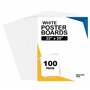 Lot de 100 Panneaux Muraux d'Affichage Blancs de 55