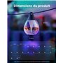 Govee Guirlande Lumineuse d'Extérieur, 15m RGBWIC à Intensité Variable, 16 Million de Couleurs et 111 Modes Scène, 80lm par LED,