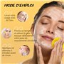 Tampons Nettoyants au Curcuma et à L'acide Kojique pour le Visage 60 Pièces, Tampons Exfoliants au Curcuma pour le Visage pour l