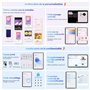 OSCAL 2025 Tablette 12 Pouces Android 15, 36Go RAM+256Go ROM, 4G avec Carte SIM, Écran 2K 120Hz, Tablette Tactile WiFi 5G, Camér