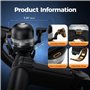 100 DB Son Clair et Fort Sonnette Vélo avec 3 LED Modes Alliage D'aluminium Sonnette Velo Enfant
