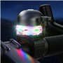 GlasFlength LED Sonnette Velo, 100 DB Son Clair et Fort Sonnette Vélo avec 3 LED Modes Alliage D'aluminium Sonnette Velo Enfant 