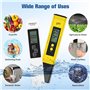 NEUTYPECHIC 2 Pièces ph Metre, Testeur PH PH/TDS/CE, PH Metre Electronique Haute Précision, Sonde en Alliage Testeur de PH Convi