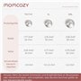 Momcozy Bouclier de mamelon en argent 999, design original perforé, respirant, cache-tétons en argent 999 pour les soins des nou