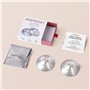 Momcozy Bouclier de mamelon en argent 999, design original perforé, respirant, cache-tétons en argent 999 pour les soins des nou