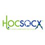 Hocsocx Cristal Rouge - Manchons pour Mollets - Hockey Football - sous protège-Tibias - Protection Contre Les éruptions cutanées