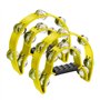 Flexzion Lot de 2 tambourins à main - 25 cm - Tambourin à percussion musical - Tambourin à double rangée en forme de demi-lune -