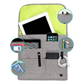 SO~MINE Organiseur de poche d'avion | Housse de table | Sac de rangement pour dossier de siège d'avion | Sac de voyage essentiel
