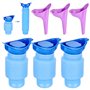 3 urinoirs rétractables - 750 ML - Urinoir d'urgence réutilisable - Bouteille d'urine en Pot - Toilette Mobile Portable - Toilet