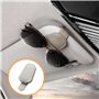 Lot de 3 supports de lunettes pour pare-soleil de voiture, accessoires de visière de voiture, en cuir, clip de ticket, support m