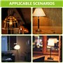 Lot de 20 adaptateurs E14 vers E27 - Convertisseur de culot de lampe E14 vers E27 - Adaptateur de culot de lampe E14 vers E27 - 