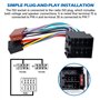 Adaptateur ISO Autoradio Universel: 2 Pièces Faisceau Autoradio Connecteur ISO Autoradio, Faisceau de Câblage 16 Broches pour VW