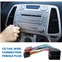 Adaptateur ISO Autoradio Universel: 2 Pièces Faisceau Autoradio Connecteur ISO Autoradio, Faisceau de Câblage 16 Broches pour VW