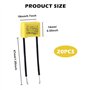 Vegena 20 Pièces Condensateur Polypropylène 0.22uf 275V X2 Condensateur Antiparasite LED Condensateur Sécurité pour Feux Clignot