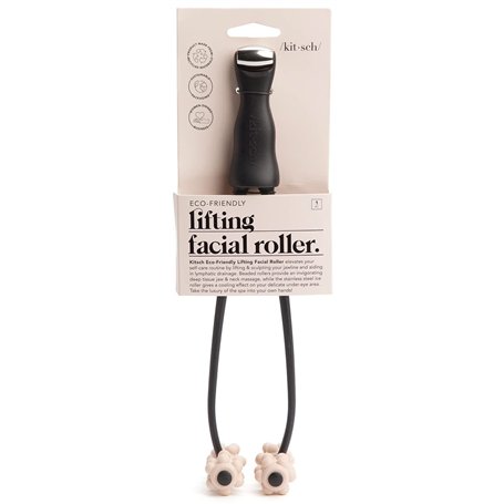 Kitsch Rouleau de massage 2 en 1 pour le visage et les yeux gonflés | Sculpteur de mâchoire | Rouleau de massage pour le visage