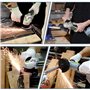 WORKPRO Meuleuse d'angle Electrique sans Fil 20V avec Batterie 4,0Ah, Ø125mm, Léger avec 5 Disques à Tronçonner, 2 Capots de Pro