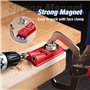 WORKPRO Kit Complet de Gabarit de Trou de Poche de Perçage 125 Pièces, avec 100 Vis Autofileteuses et 20 Bouchons - Guide de Men