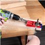 WORKPRO Kit Complet de Gabarit de Trou de Poche de Perçage 125 Pièces, avec 100 Vis Autofileteuses et 20 Bouchons - Guide de Men