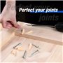 WORKPRO Kit Complet de Gabarit de Trou de Poche de Perçage 125 Pièces, avec 100 Vis Autofileteuses et 20 Bouchons - Guide de Men