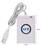 HFeng Lecteur de cartes RFID 13,56 MHz avec programmateur NFC USB + logiciel SDK gratuit + 5 cartes S50 MF + 5 porte-clés UID in