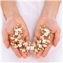 Unicra Or Mariage Perles De Cheveux De Cheveux De Vignes Fleur Feuille Headpieces Accessoires De Cheveux De Mariage Pour La Mari