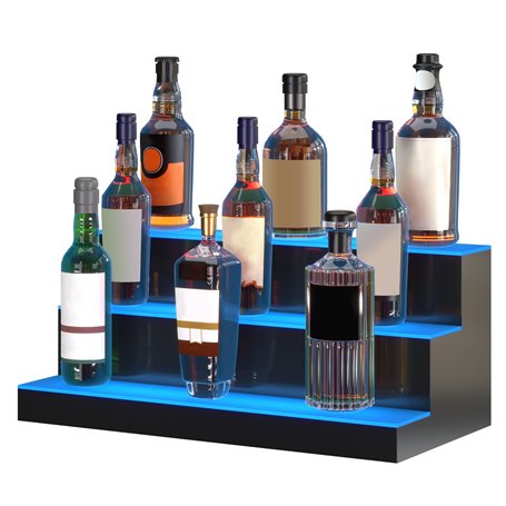 VEVOR Présentoir à Bouteilles Lumineux Éclairé par LED
