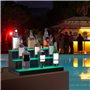 VEVOR Présentoir à Bouteilles Lumineux Éclairé par LED, Étagère à Vins 3 Niveaux 60 cm, Présentoir à Boisson Commercial, en Acry