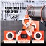 VEVOR Polisseur de Bijoux 5 kg 60 W Machine de Polissage de Bijoux 5 Vitesses 0-60 mins Réglable Polisseuse à Tambour Rotative A