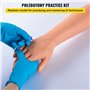 VEVOR Kit Phlébotomie Modèle Bras Pratique de Ponction Veineuse Vaisseaux Sanguins Latex Support pour Injection Intraveineuse Ac
