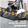 VEVOR Rampe de Seuil Hauteur 11 cm 2PCS Rampes Trottoir Caoutchouc Capacité Charge 15 tonnes Rampe Accès Fauteuil Roulant avec S
