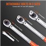 VEVOR 1/2" Clé Dynamométrique Mécanique Clé de Torsion 14-204 N.m Précision ±3% Clé à Cliquet Réglable 72 Dents Contre Surcouple