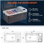 VEVOR Glacière Électrique Portable de 20 L Réfrigérateur de Voiture Portable 12/24 V CC 100-240 V CA Frigo Voiture à Une Zone 0,