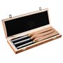 VEVOR Outils Tournage Bois 3PCS Outils pour Tour à Bois avec Fraise Ronde Carrée Diamantée en Carbure avec Poignées Confortables