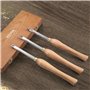 VEVOR Outils Tournage Bois 3PCS Outils pour Tour à Bois avec Fraise Ronde Carrée Diamantée en Carbure avec Poignées Confortables