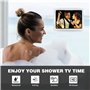 MoKo Support de Tablette, Support d'iPad Extensible Rotation à 360°, Support de Douche Étanche avec Écran Tactile Anti-buée, 2 M