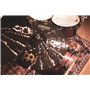 Meinl Cymbals Classics Custom Dark Ensemble de Cymbales avec Hihat 14", Crash 16" et Ride 20" pour Batterie – B12 Bronze, Finiti