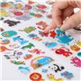 HOWAF 1000+ Animaux Fruits Légumes Autocollants 3D pour Enfant Fille Garcon Artisanat, 48 Feuilles Autocollants Gommettes Sticke