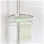 mDesign étagère de Douche – serviteur de Bain en métal, Montage sans perçage – Valet de Douche idéal pour Le shampooing, Les ras