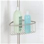 mDesign étagère de Douche – serviteur de Bain en métal, Montage sans perçage – Valet de Douche idéal pour Le shampooing, Les ras