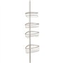 mDesign étagère de Douche – serviteur de Bain en métal, Montage sans perçage – Valet de Douche idéal pour Le shampooing, Les ras