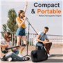 Pyle Enceinte Bluetooth Portable 800W - Haut Parleur Bluetooth avec Subwoofer, Lumières et Indicatrices de Batterie LED avec Bat