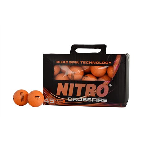 Nitro Crossfire Lot de 45 balles Orange