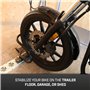 CargoSmart Cale de Roue de Moto – pour E-Track et X-Track